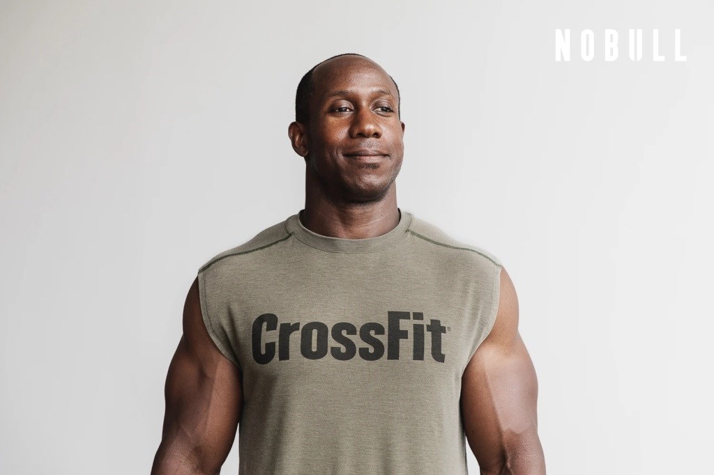 NOBULL France NOBULL Crossfit Tee Shirt Sans Manche Homme Soldes Pas Cher Vert Olive